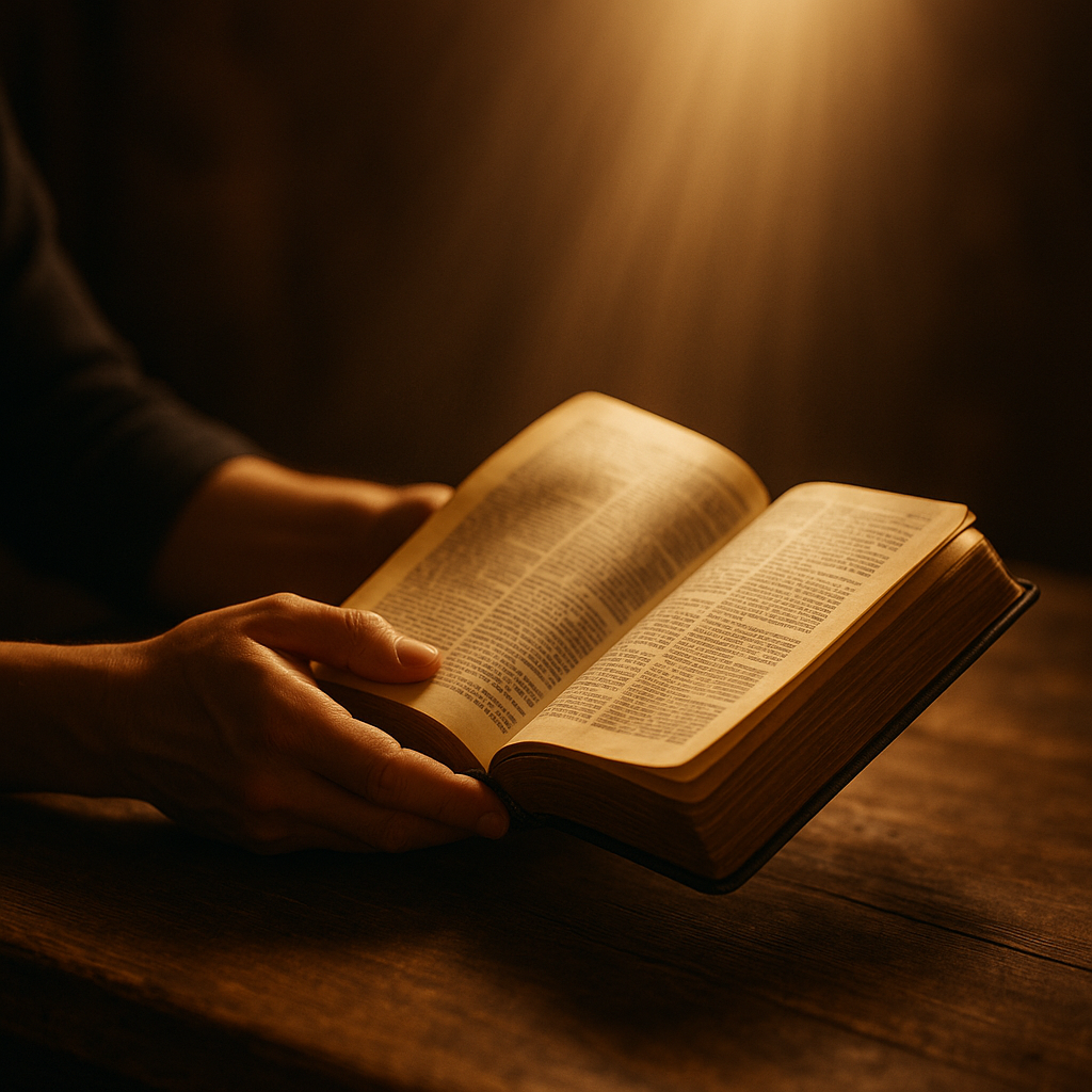 20250908 1414 reverent bible illumination simple compose 01k4m7x18yevfstk20nck6xcwr